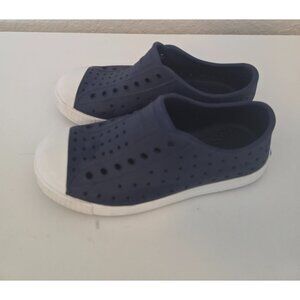 Native Jefferson Unisex Kids Navy Blue Slip On Sneakers Shoes size C 13